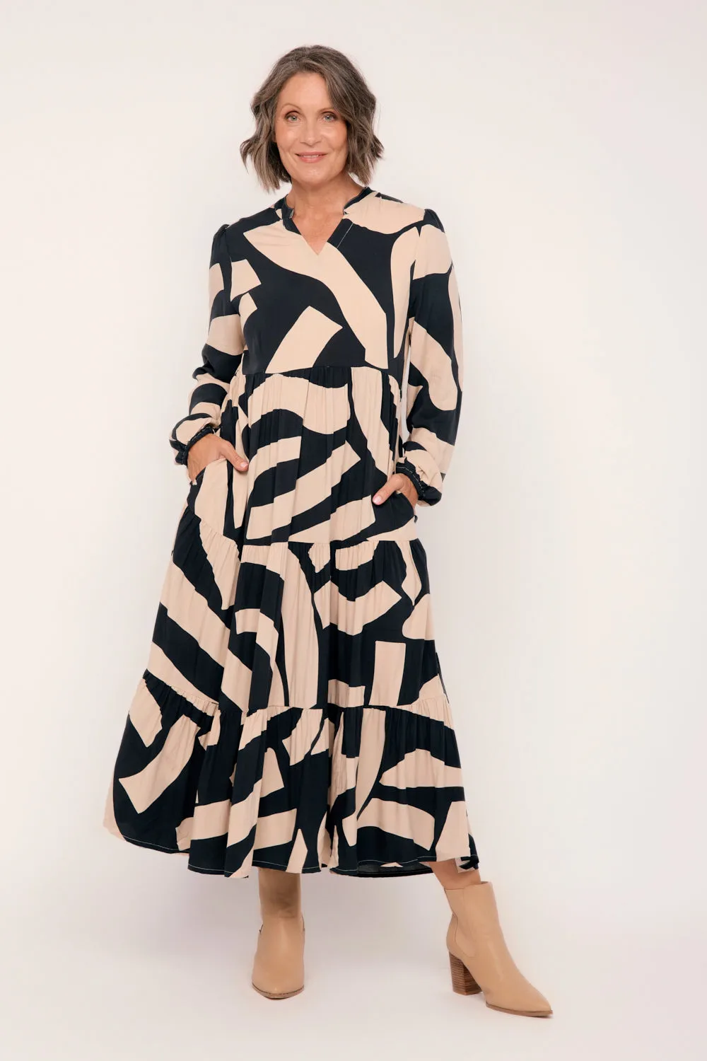 Sabre V-Neck Dress - COMBINED LISTING