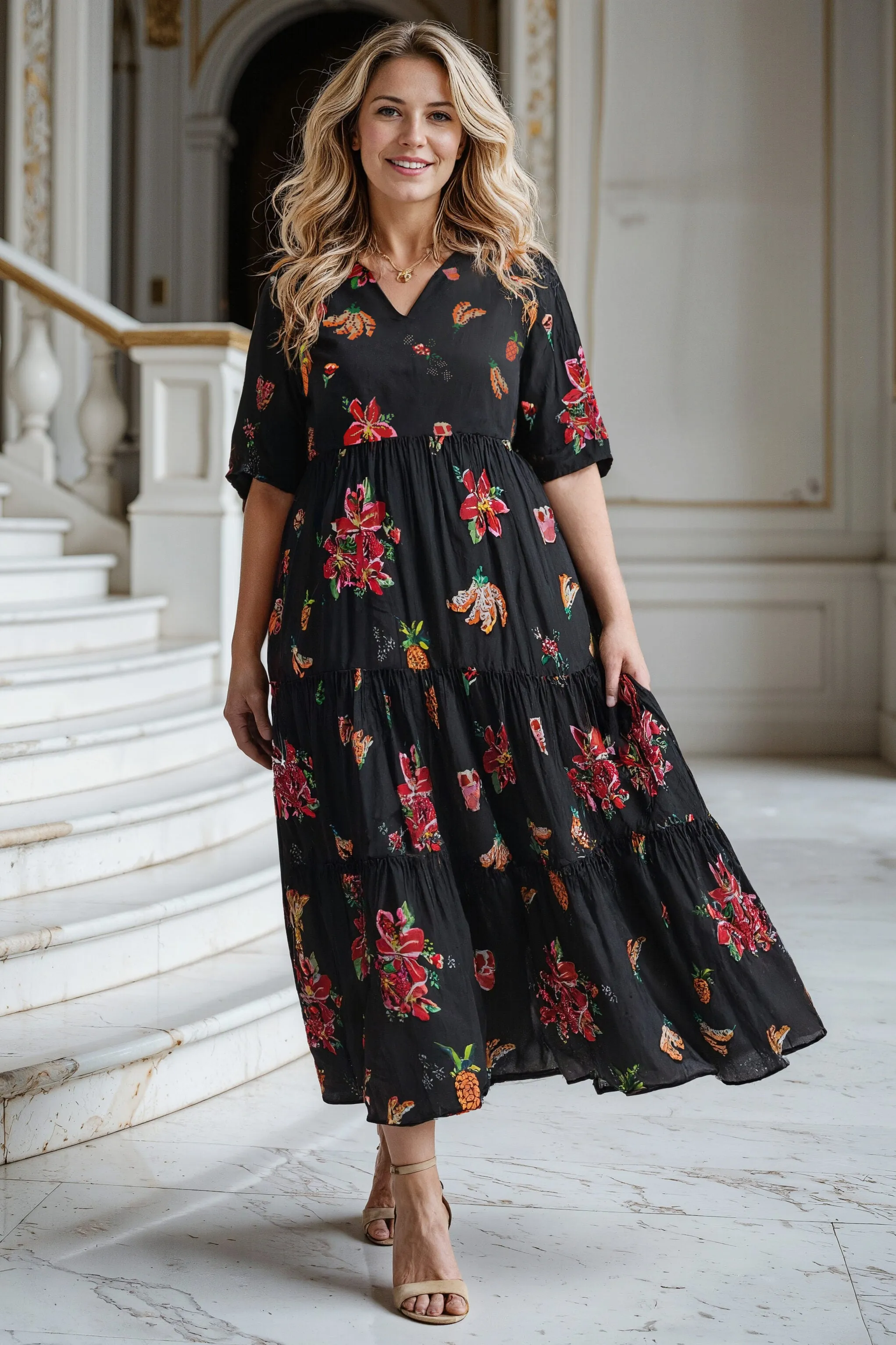 Sabre V-Neck Dress - COMBINED LISTING