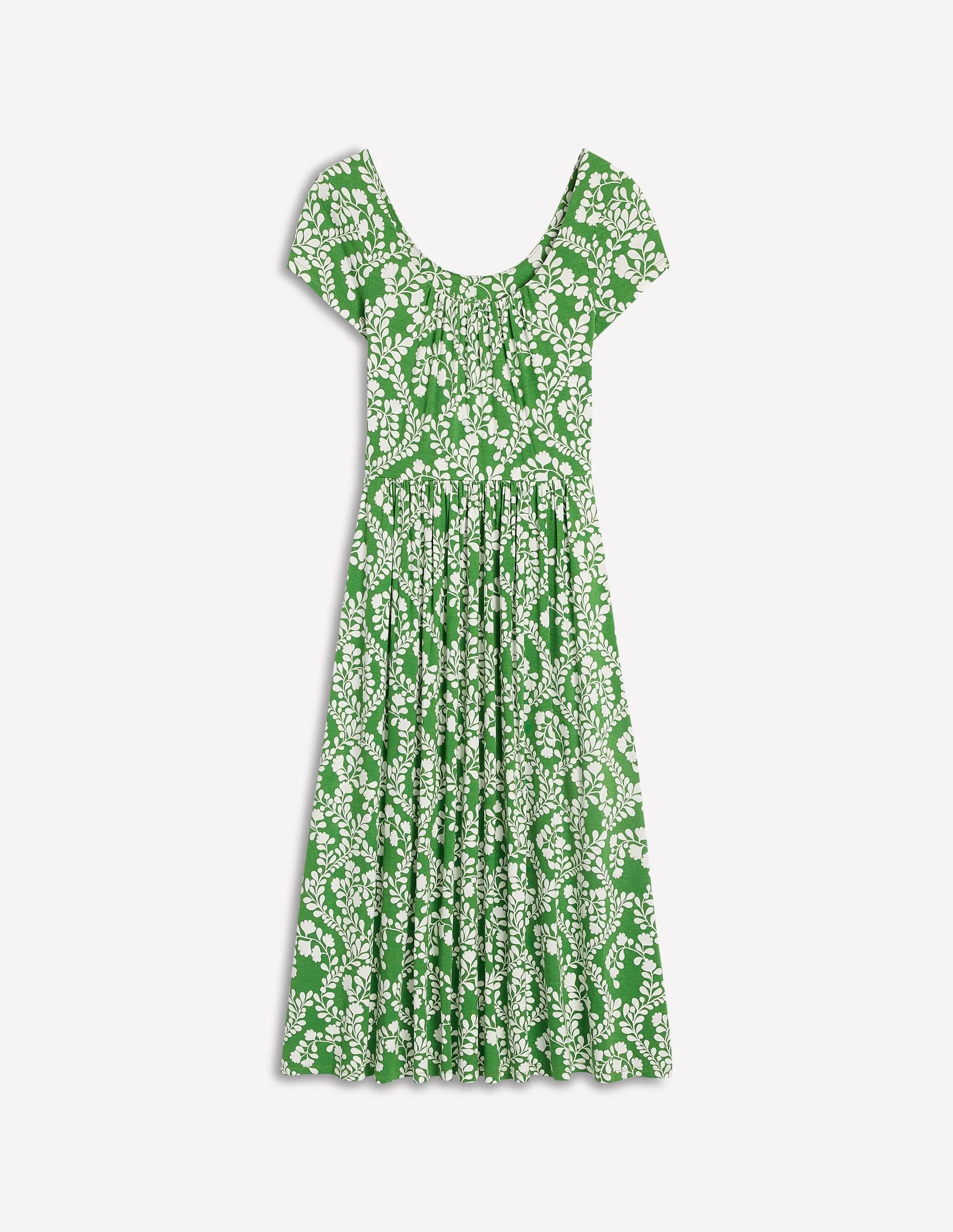Samantha Scoop Jersey Dress-Paradise Green. Vine