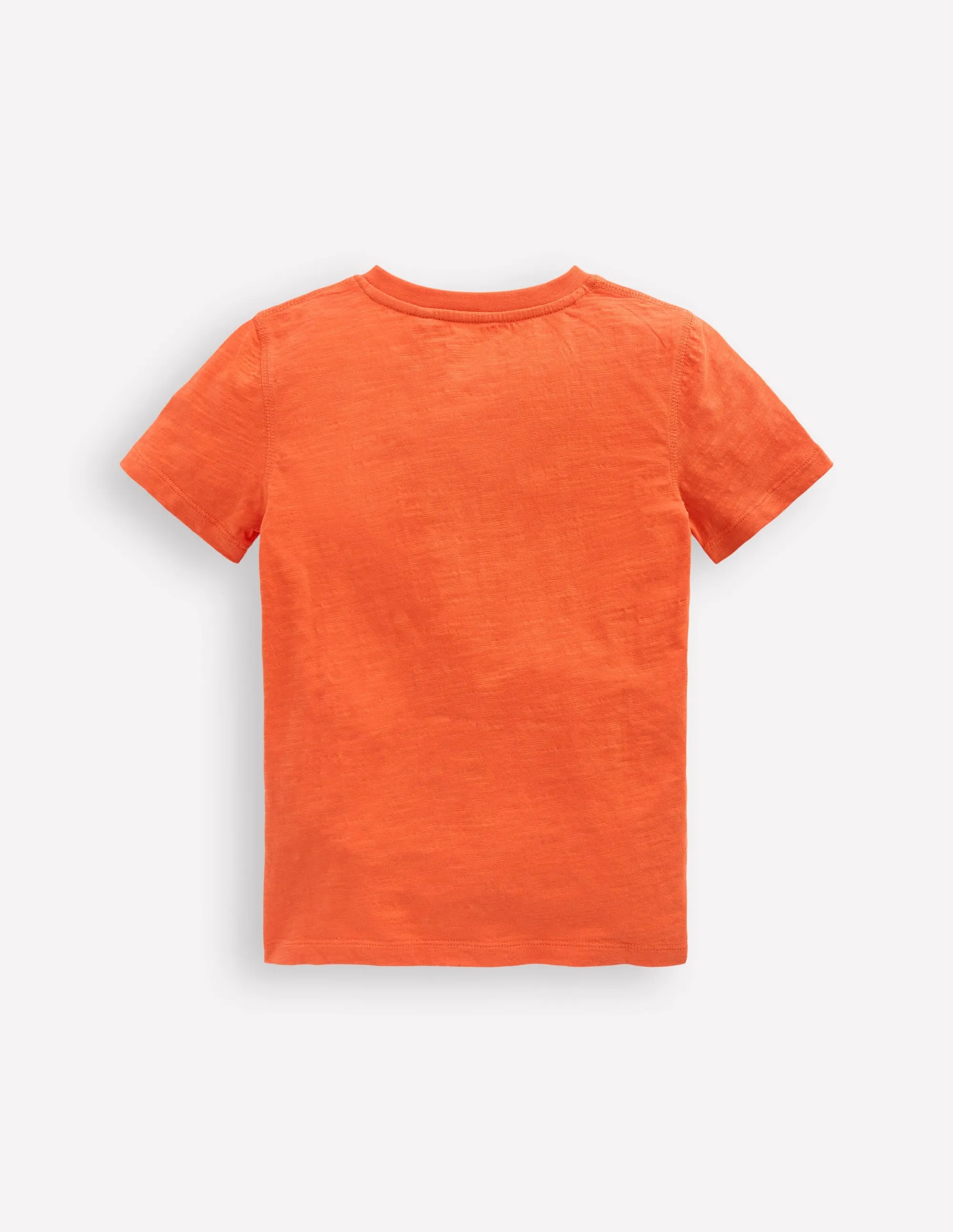 Short Sleeve Henley T-Shirt-Orange