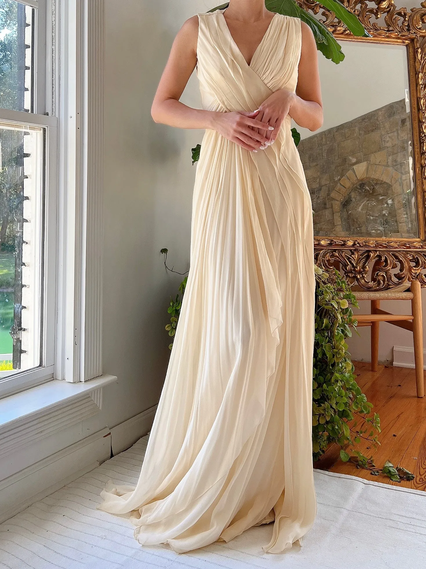 Silk Layered Gown - S
