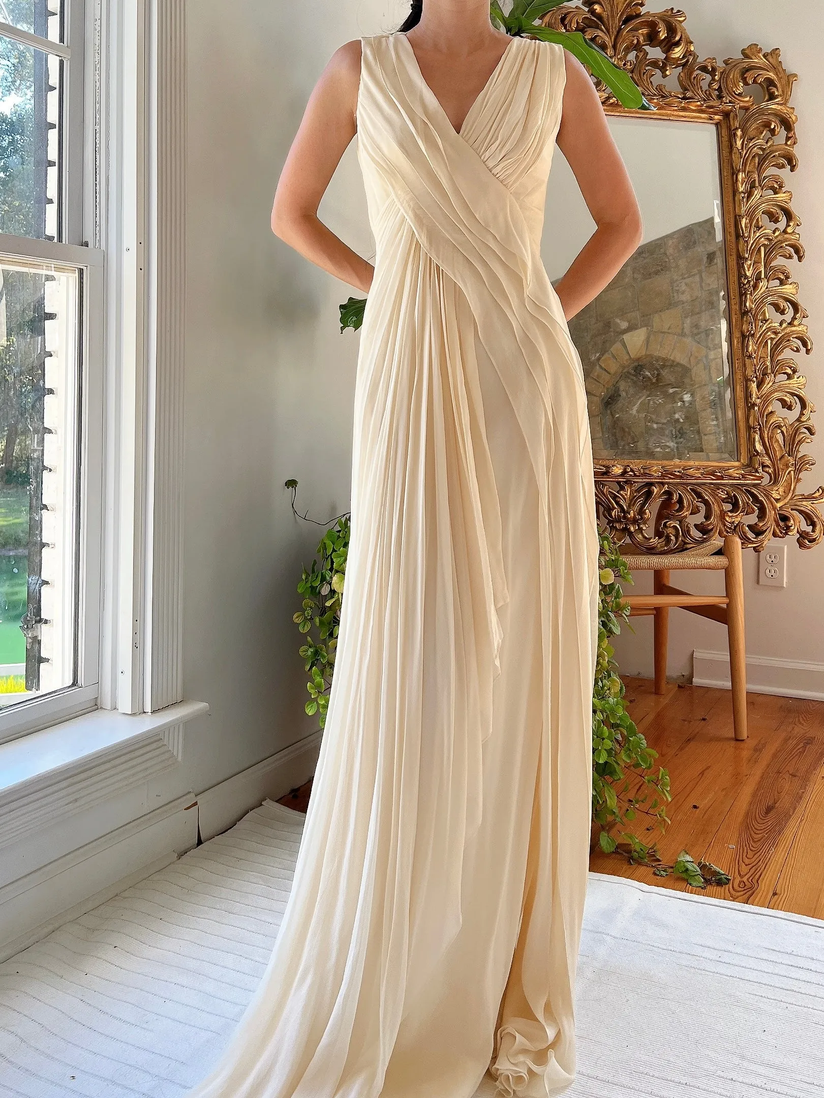 Silk Layered Gown - S