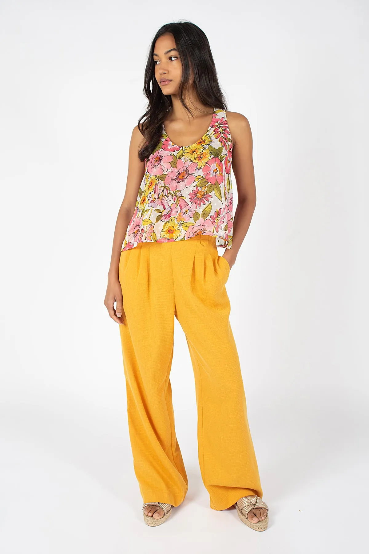 Stolen Summer Betty Trousers in Mustard