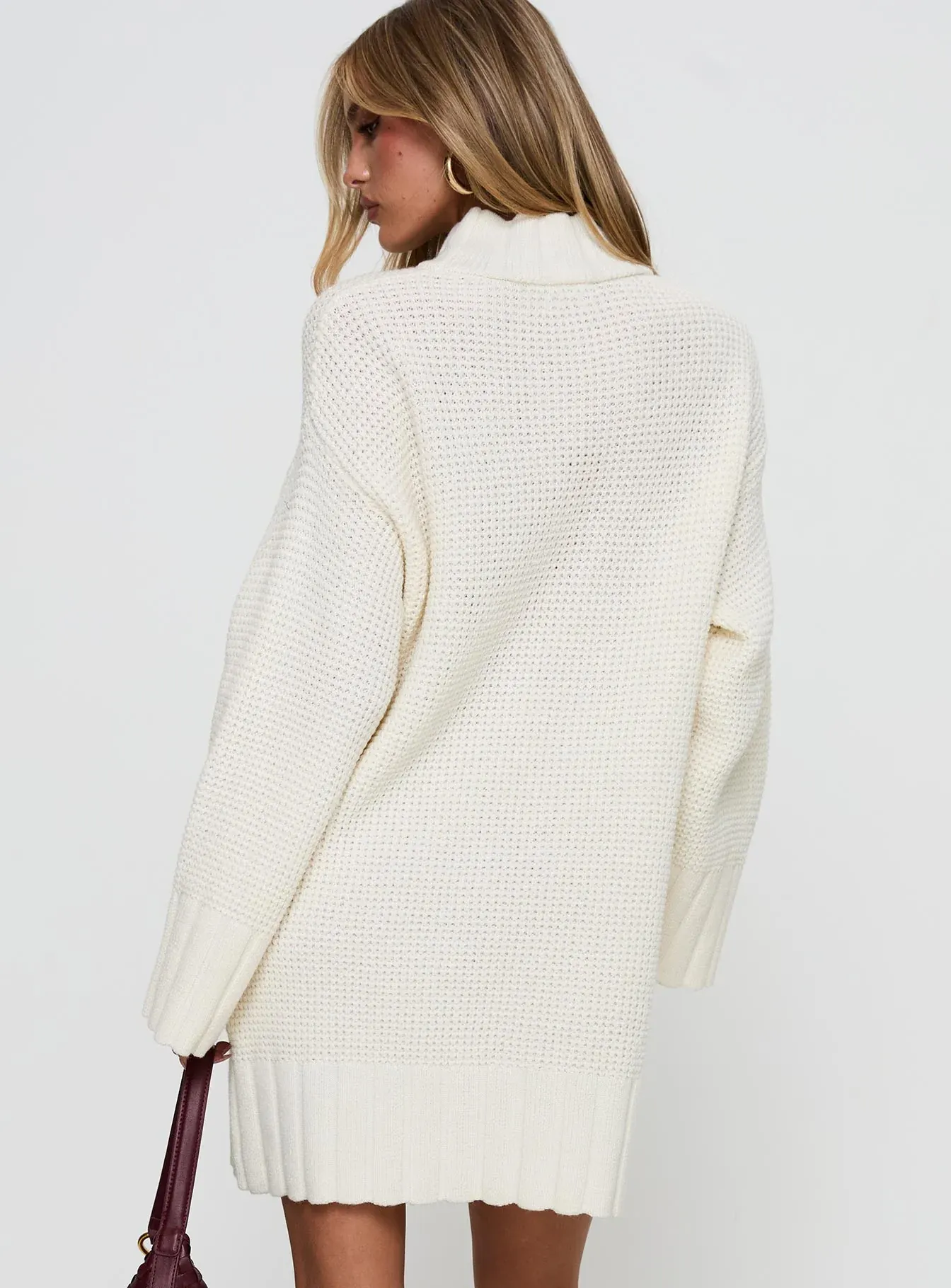 Tarin Knit Mini Dress Cream