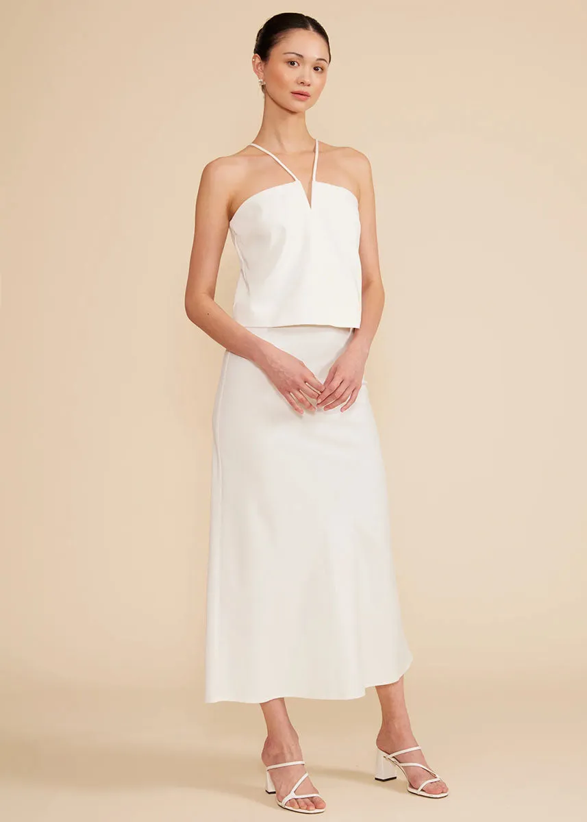 Tatum V-Neck Top - White