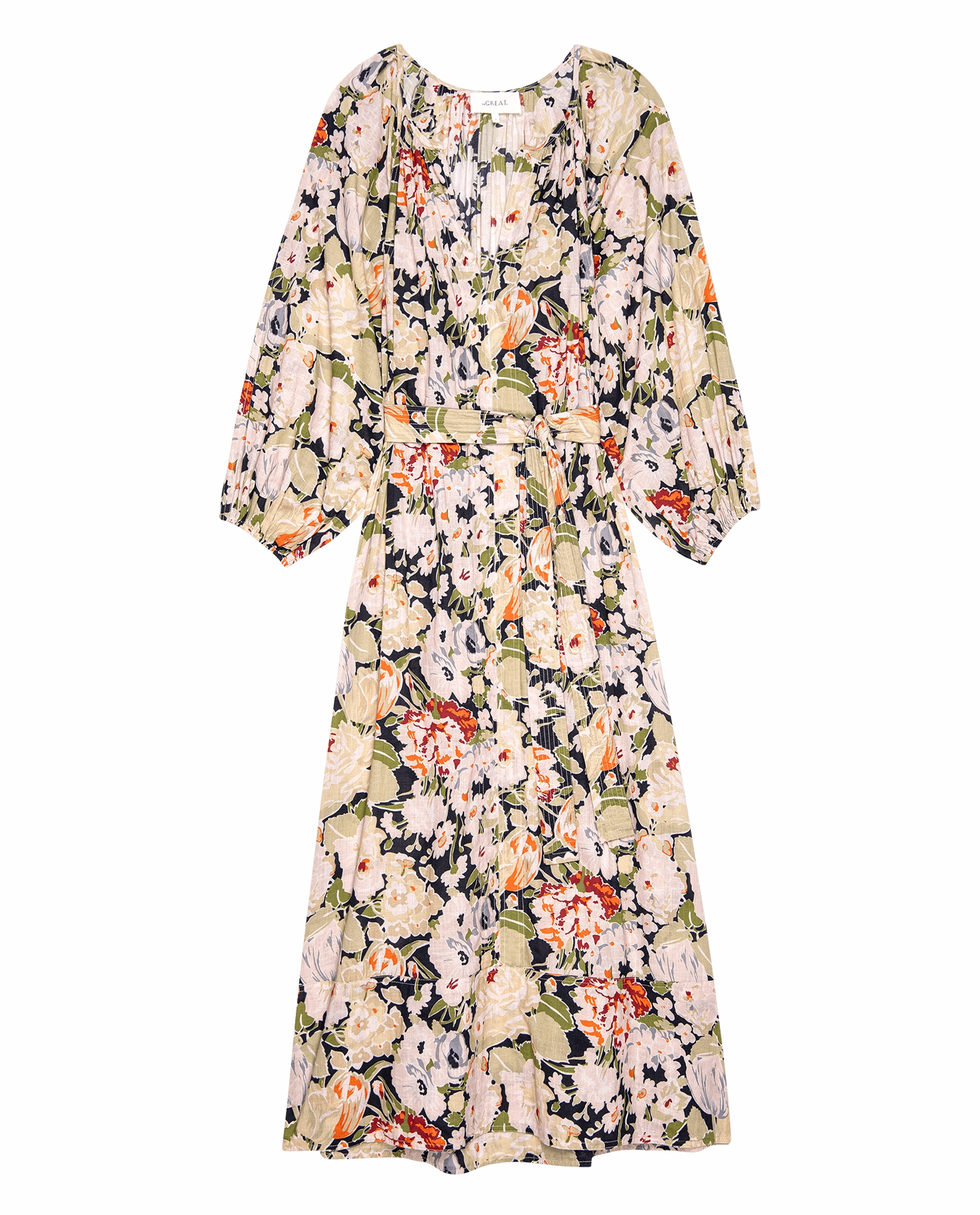 The Pampas Dress. -- Vintage Rose Print