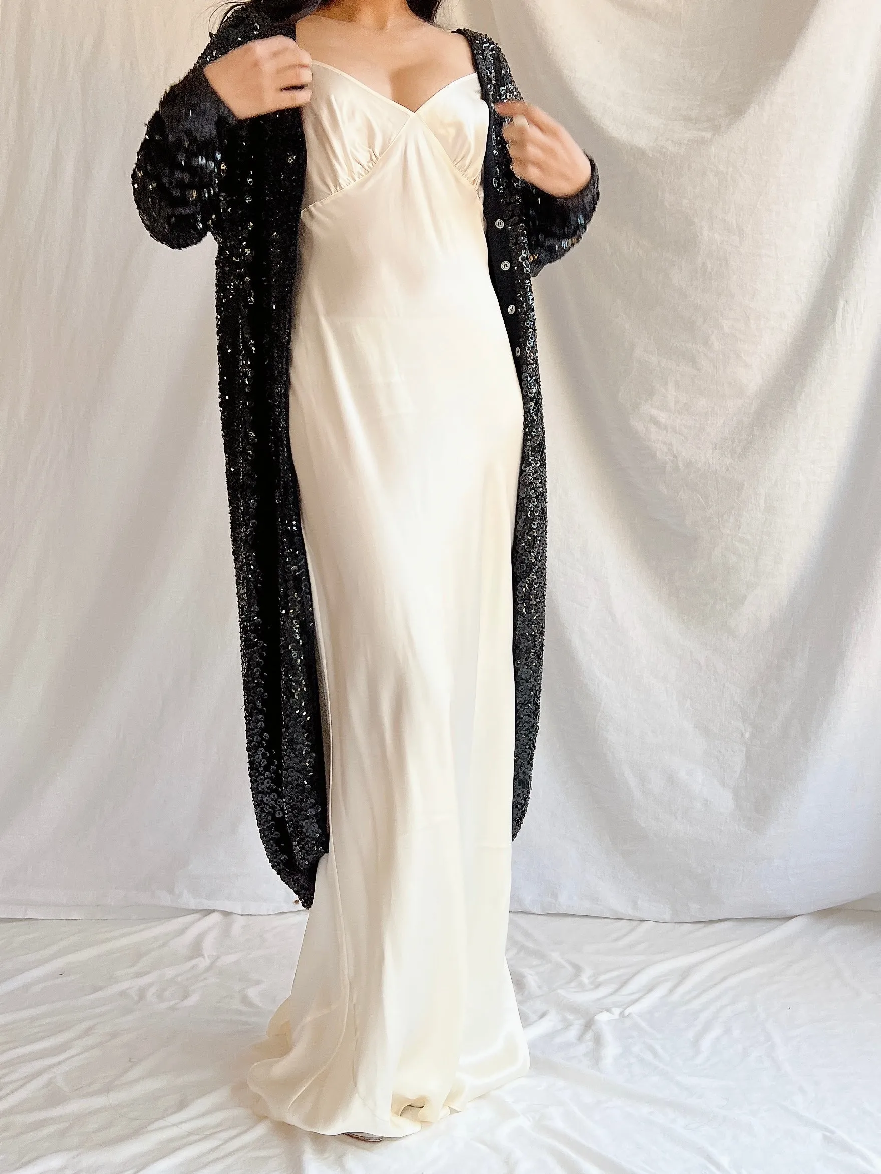 Vintage Norma Kamala Wool Sequins - M