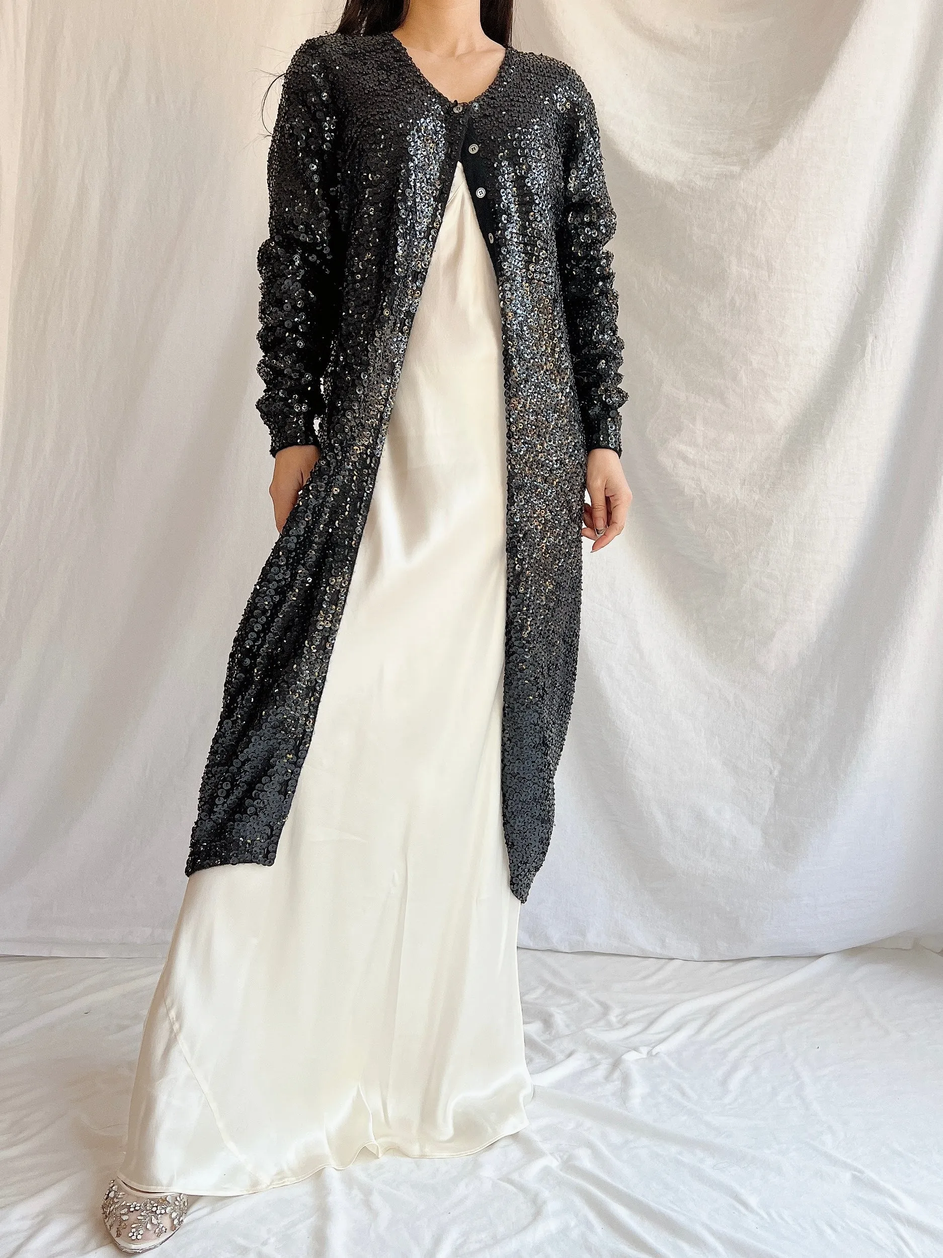 Vintage Norma Kamala Wool Sequins - M