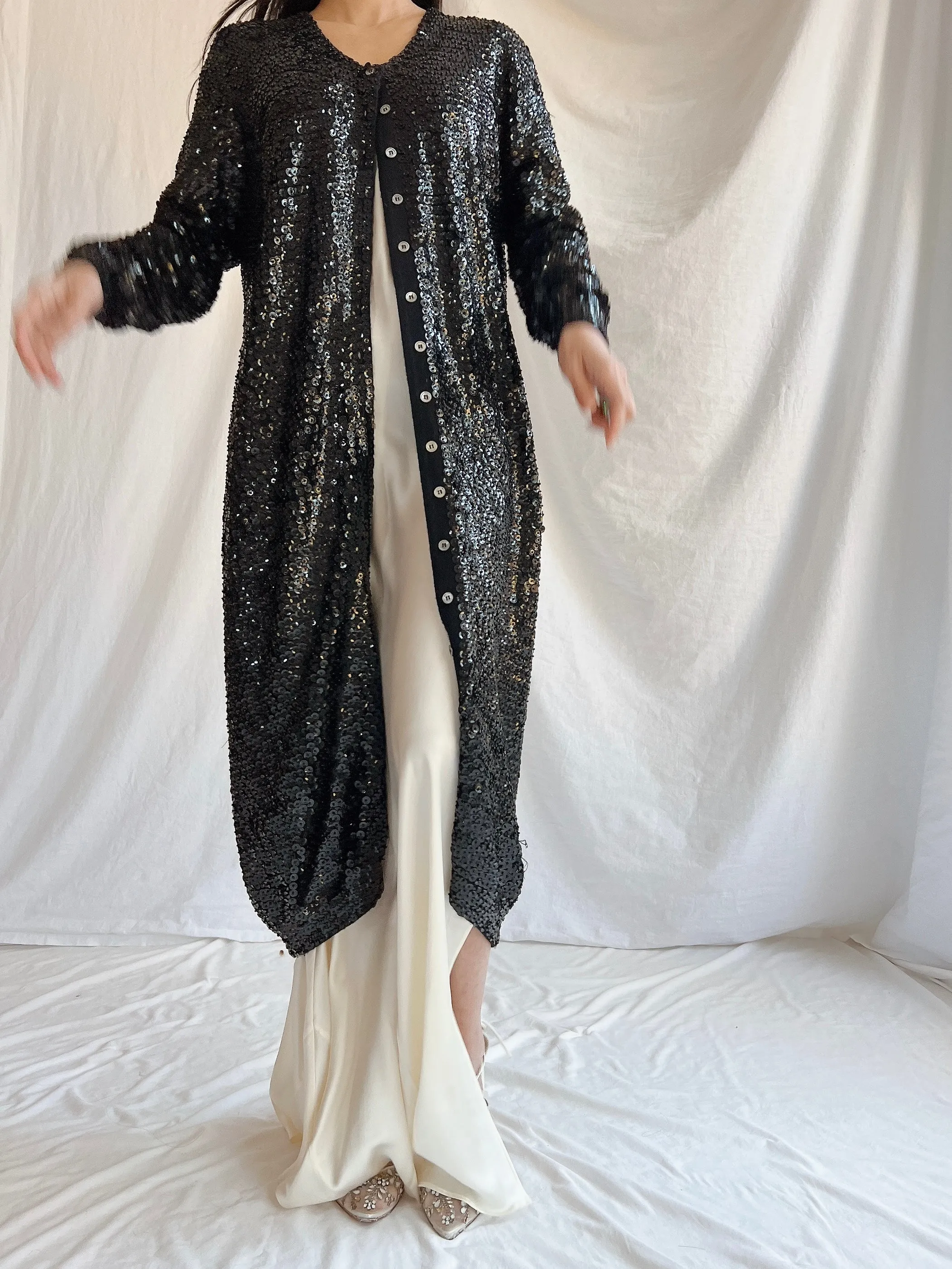 Vintage Norma Kamala Wool Sequins - M