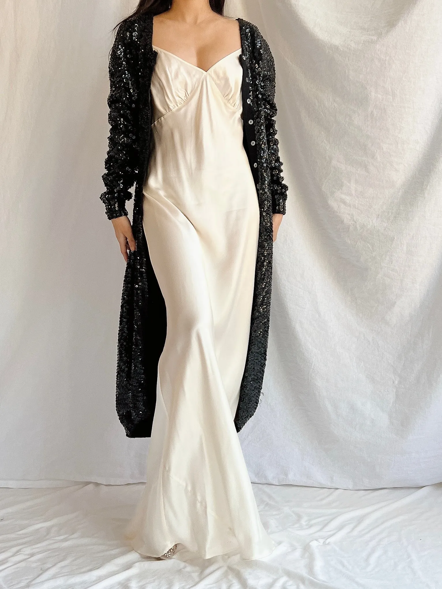 Vintage Norma Kamala Wool Sequins - M