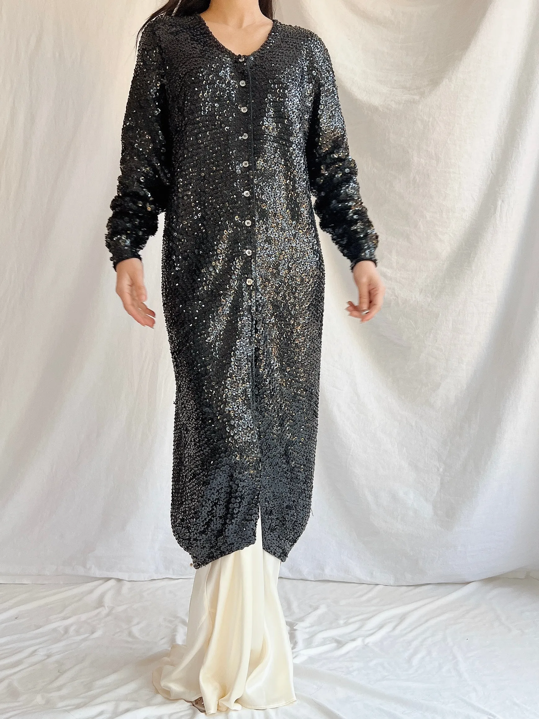 Vintage Norma Kamala Wool Sequins - M