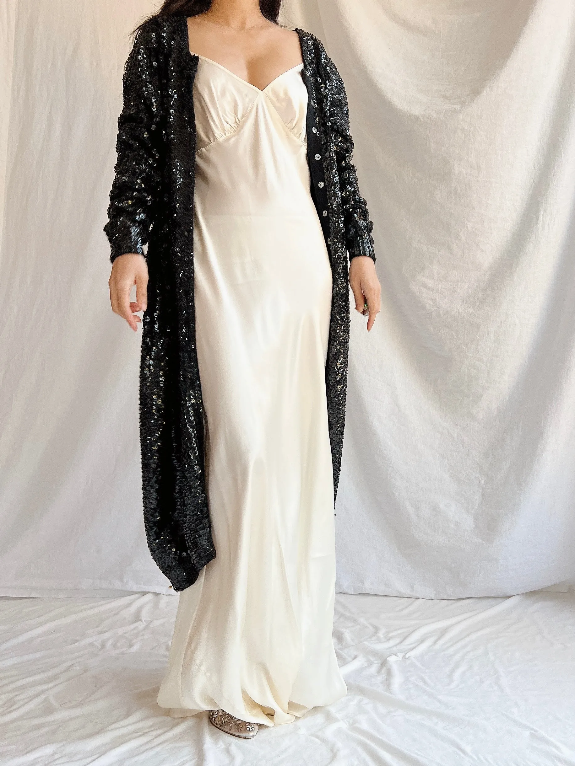 Vintage Norma Kamala Wool Sequins - M