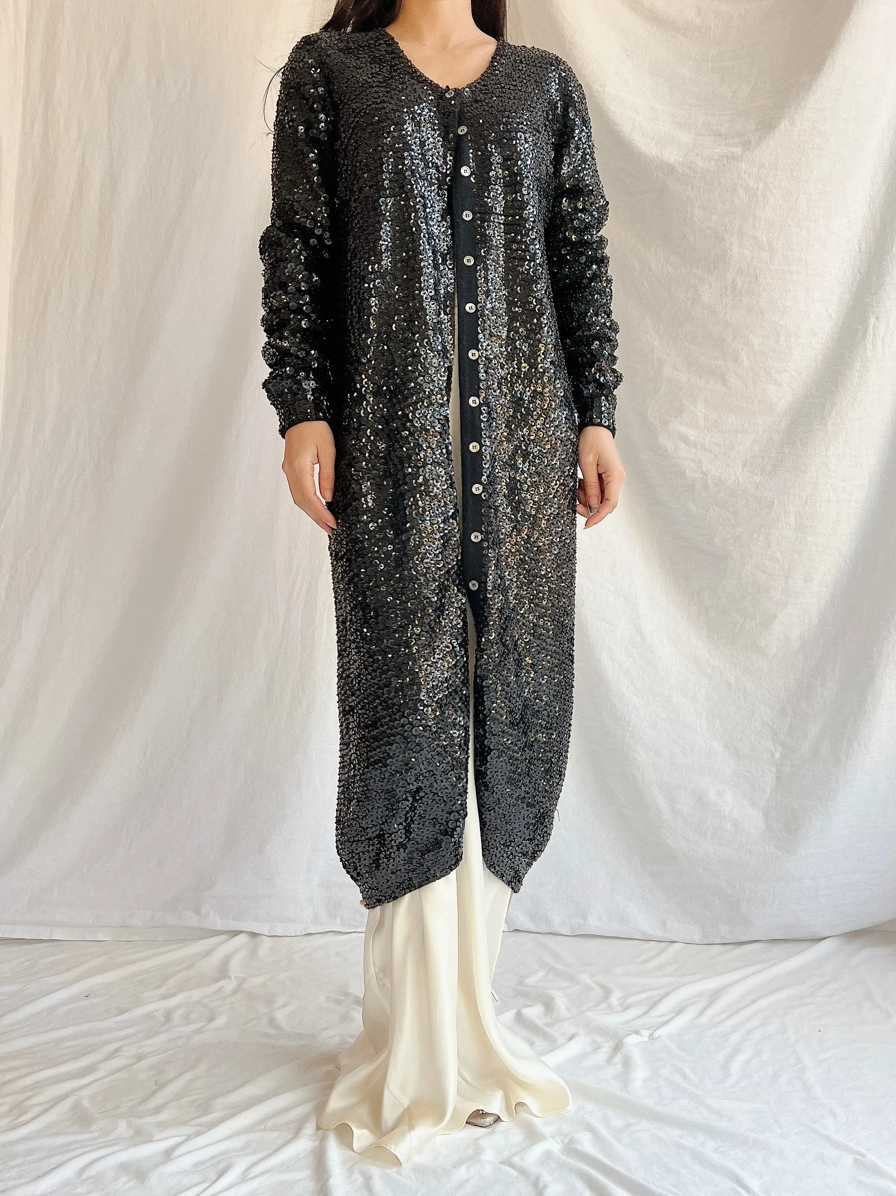 Vintage Norma Kamala Wool Sequins - M