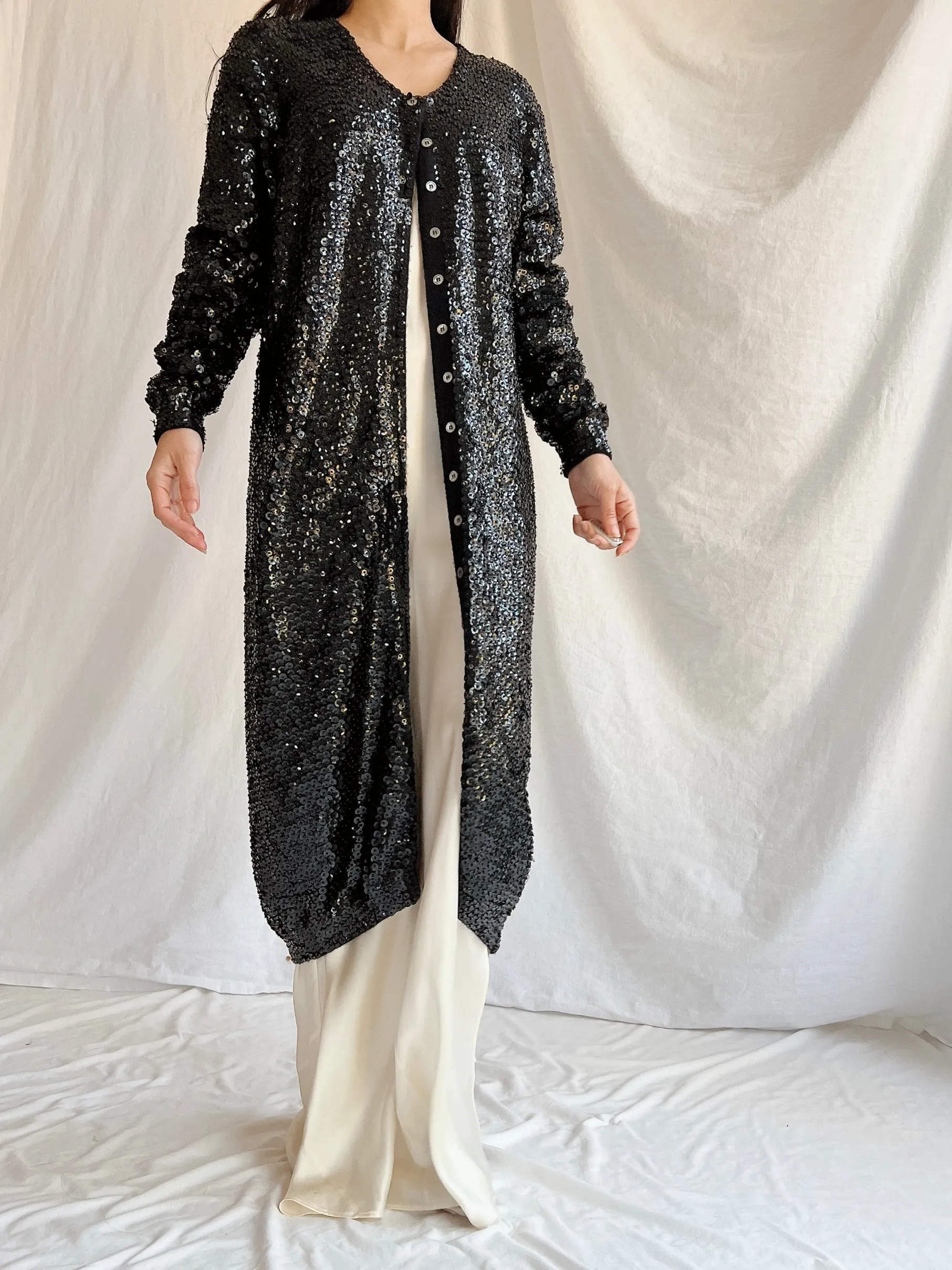 Vintage Norma Kamala Wool Sequins - M