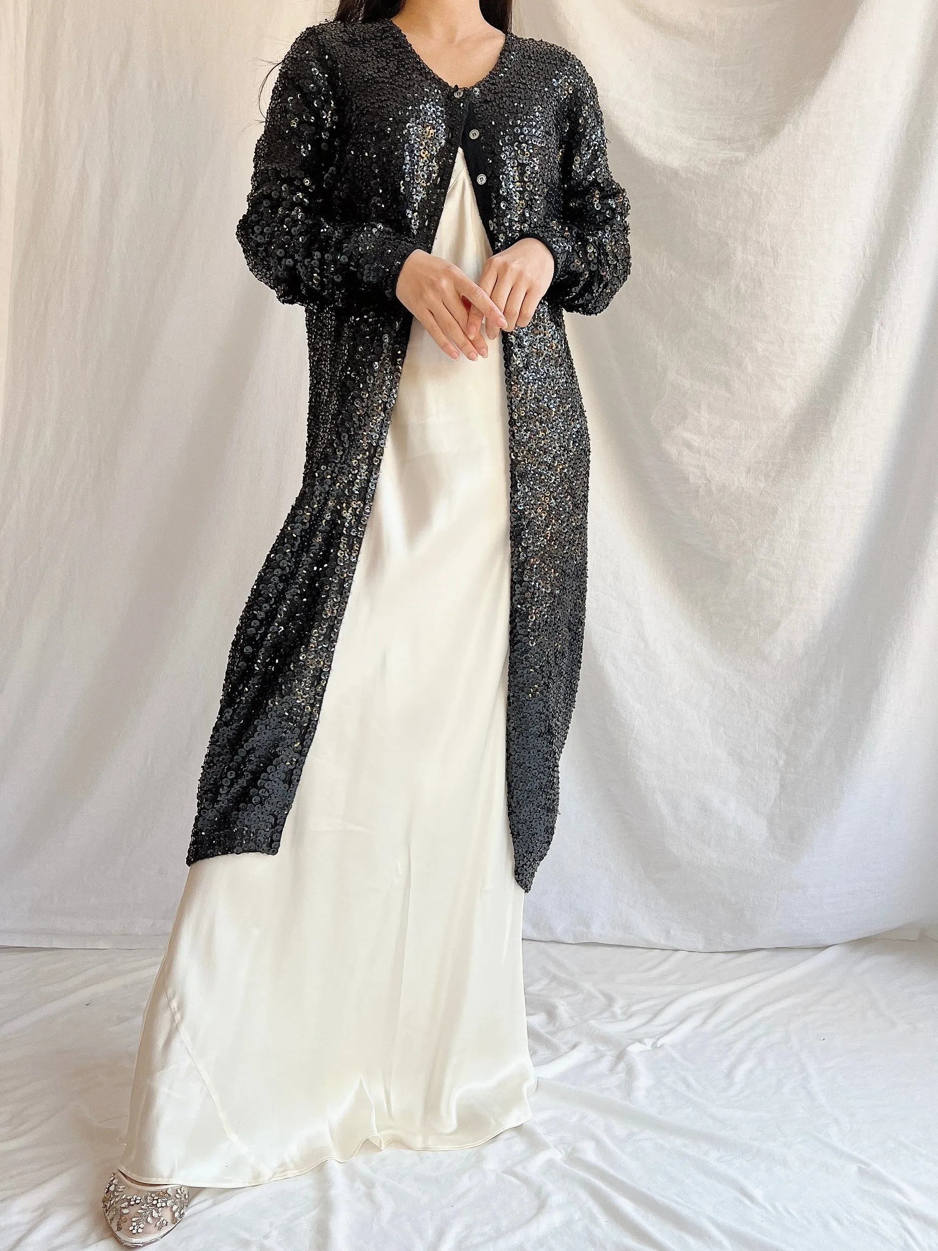 Vintage Norma Kamala Wool Sequins - M