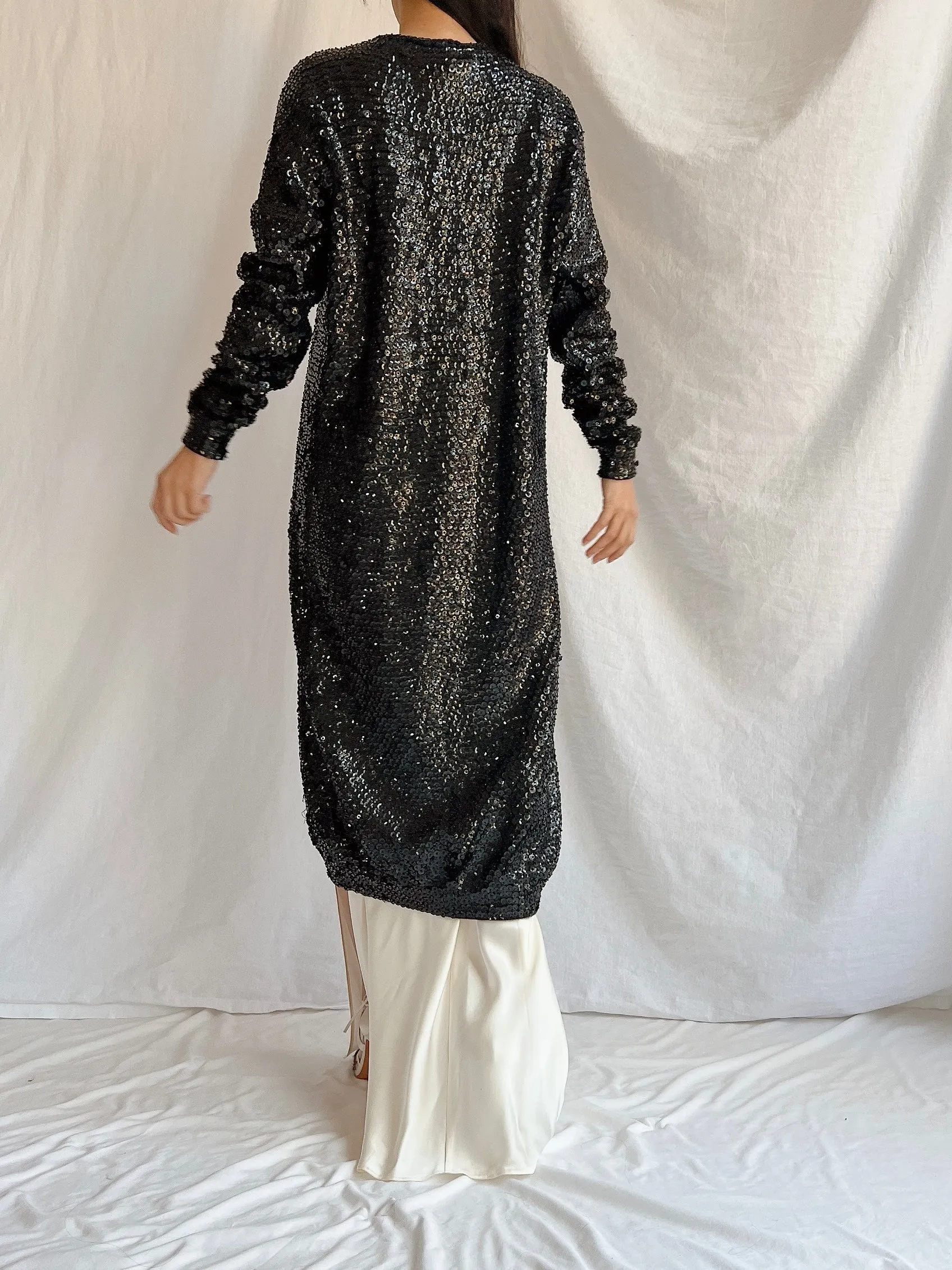 Vintage Norma Kamala Wool Sequins - M