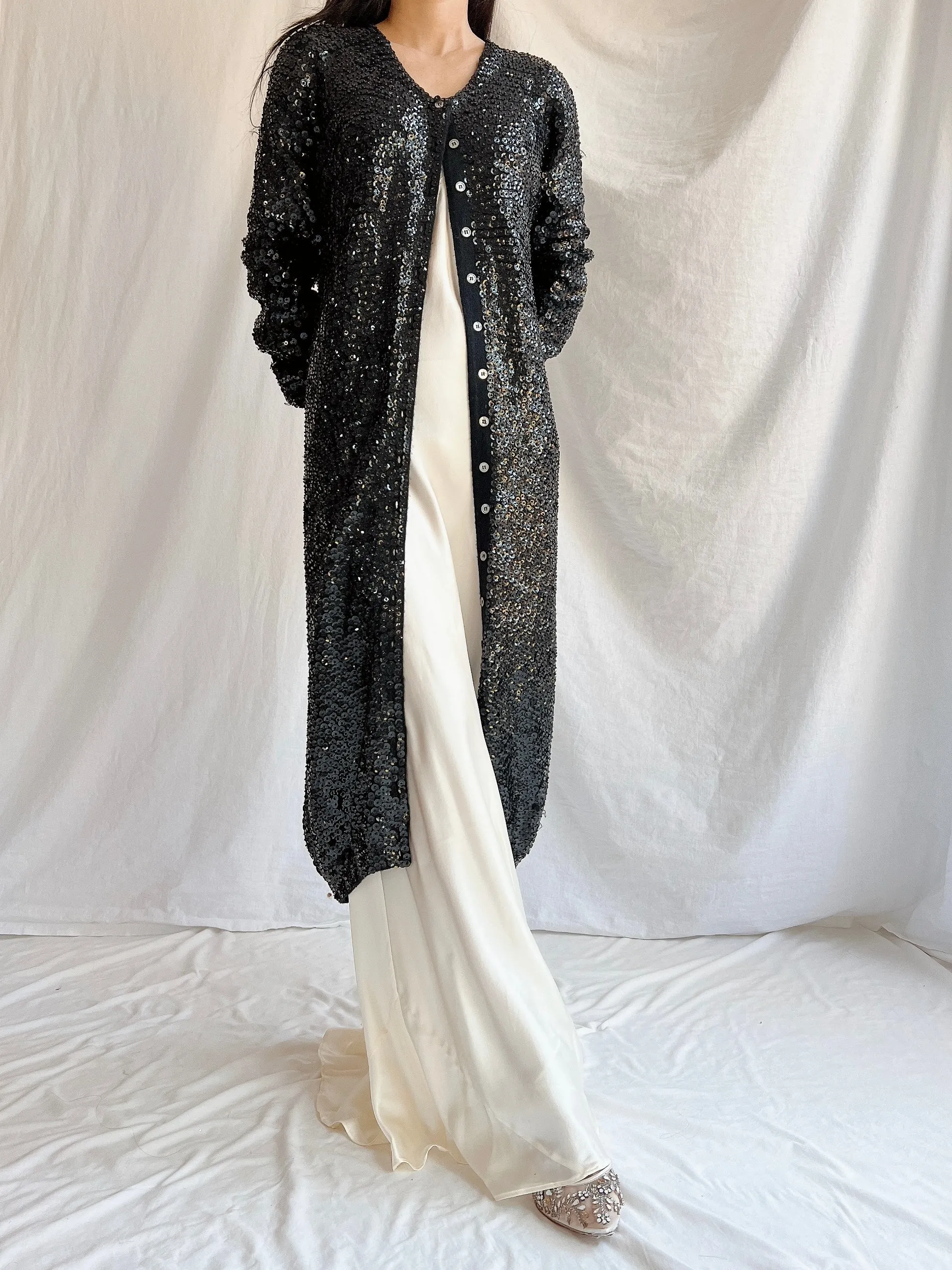 Vintage Norma Kamala Wool Sequins - M