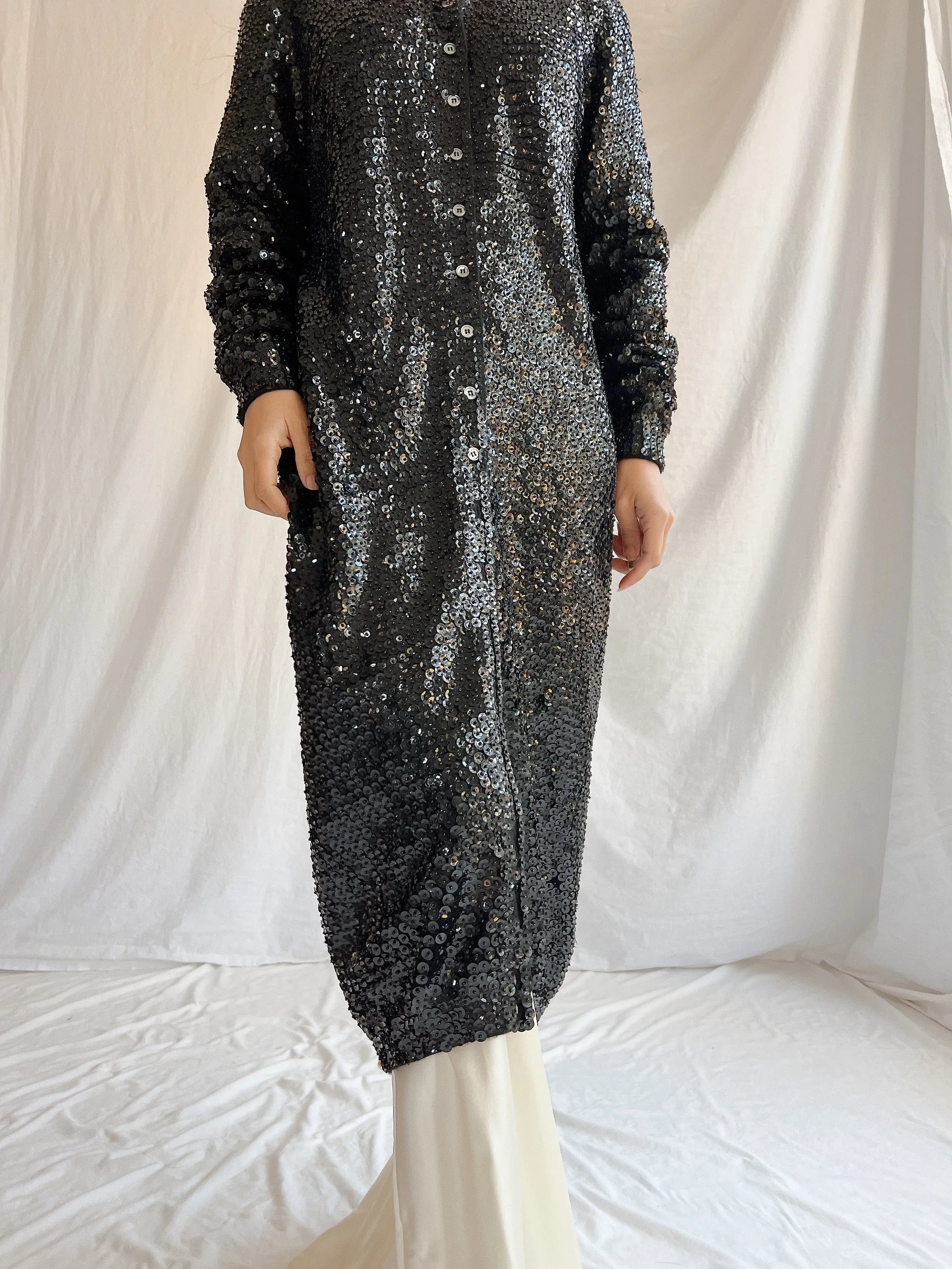 Vintage Norma Kamala Wool Sequins - M