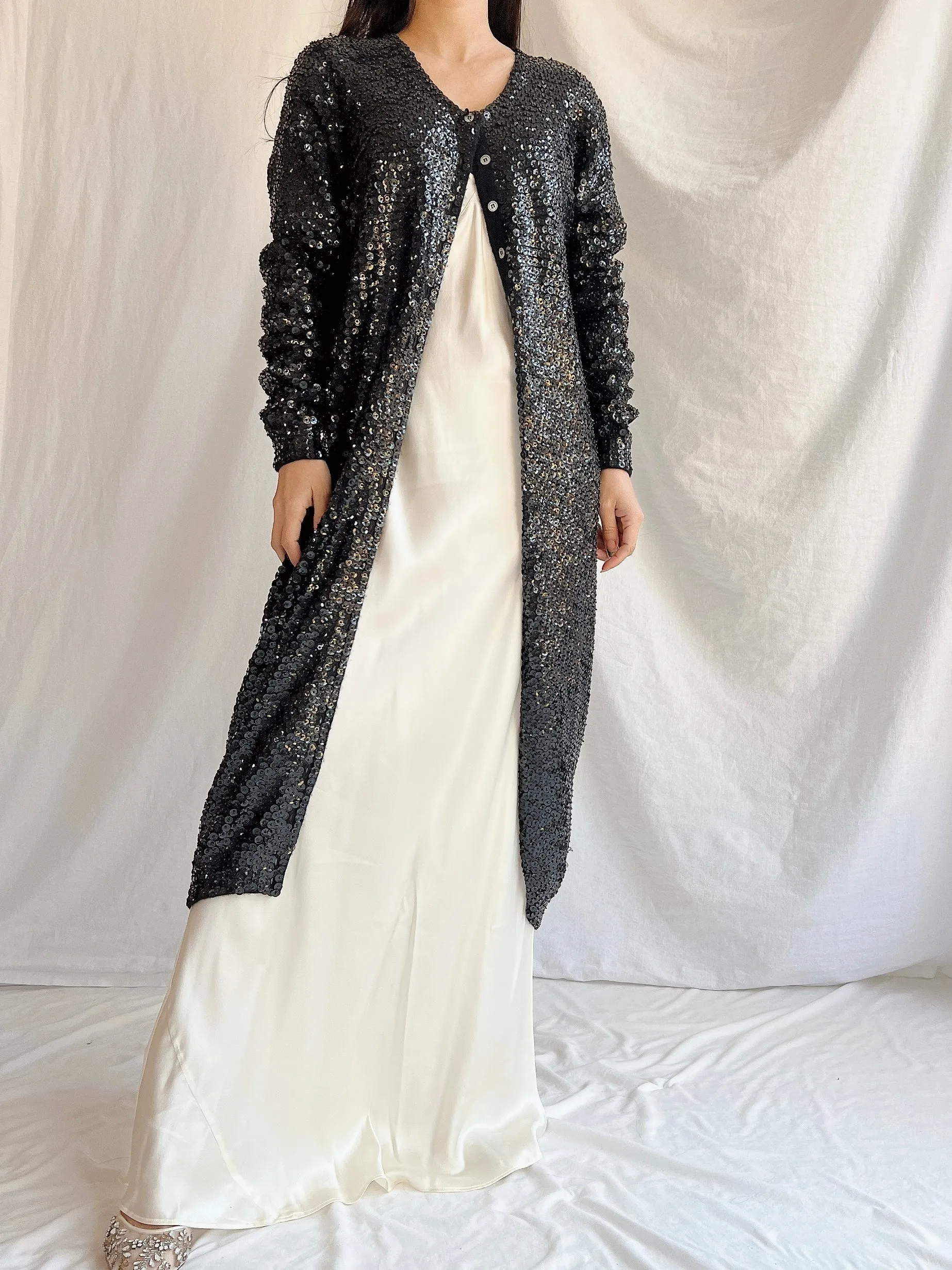 Vintage Norma Kamala Wool Sequins - M