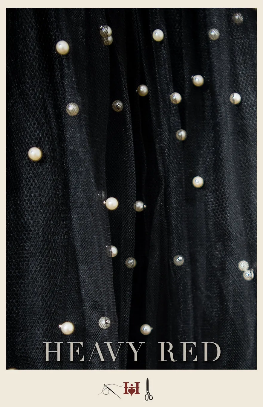 Vintage Pearl & Net Skirt