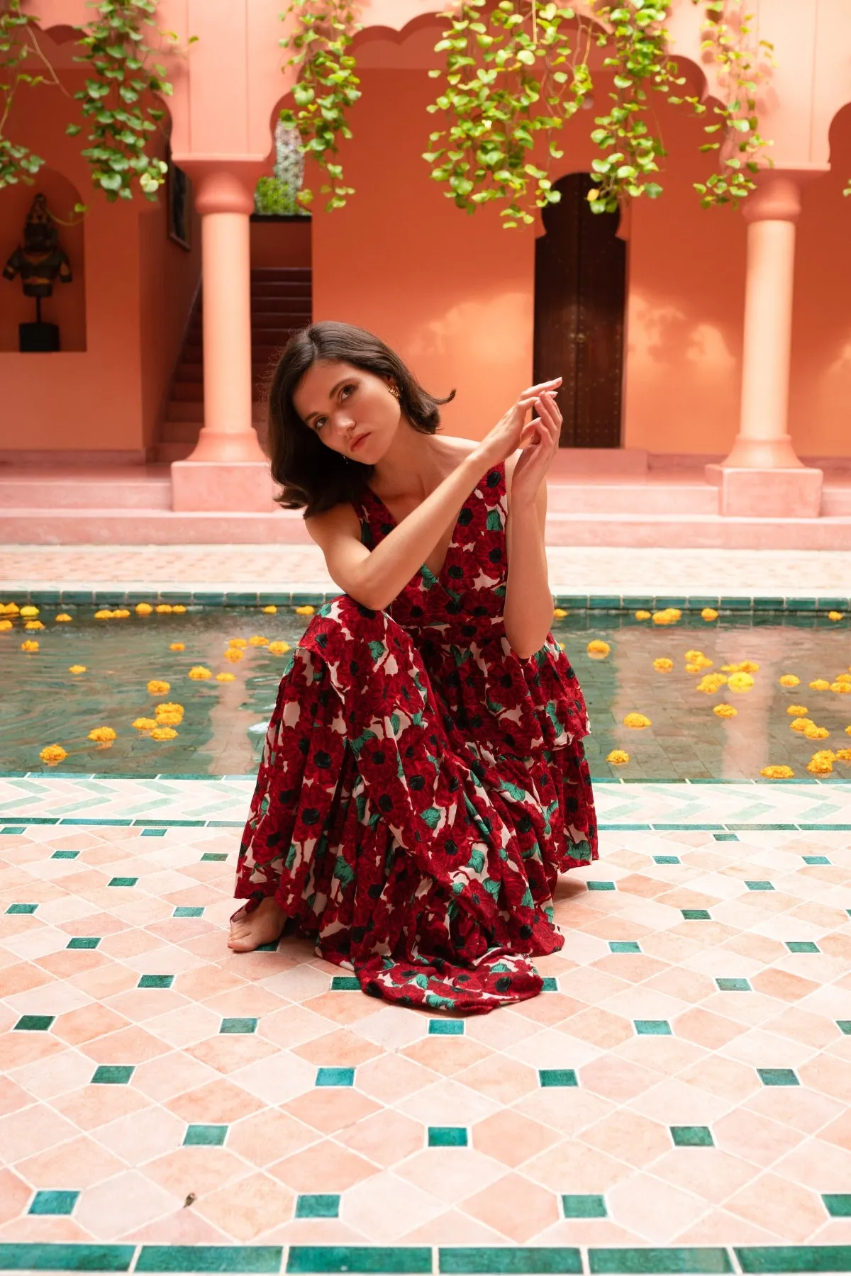 Vintage Voodoo Havana Dress in Red