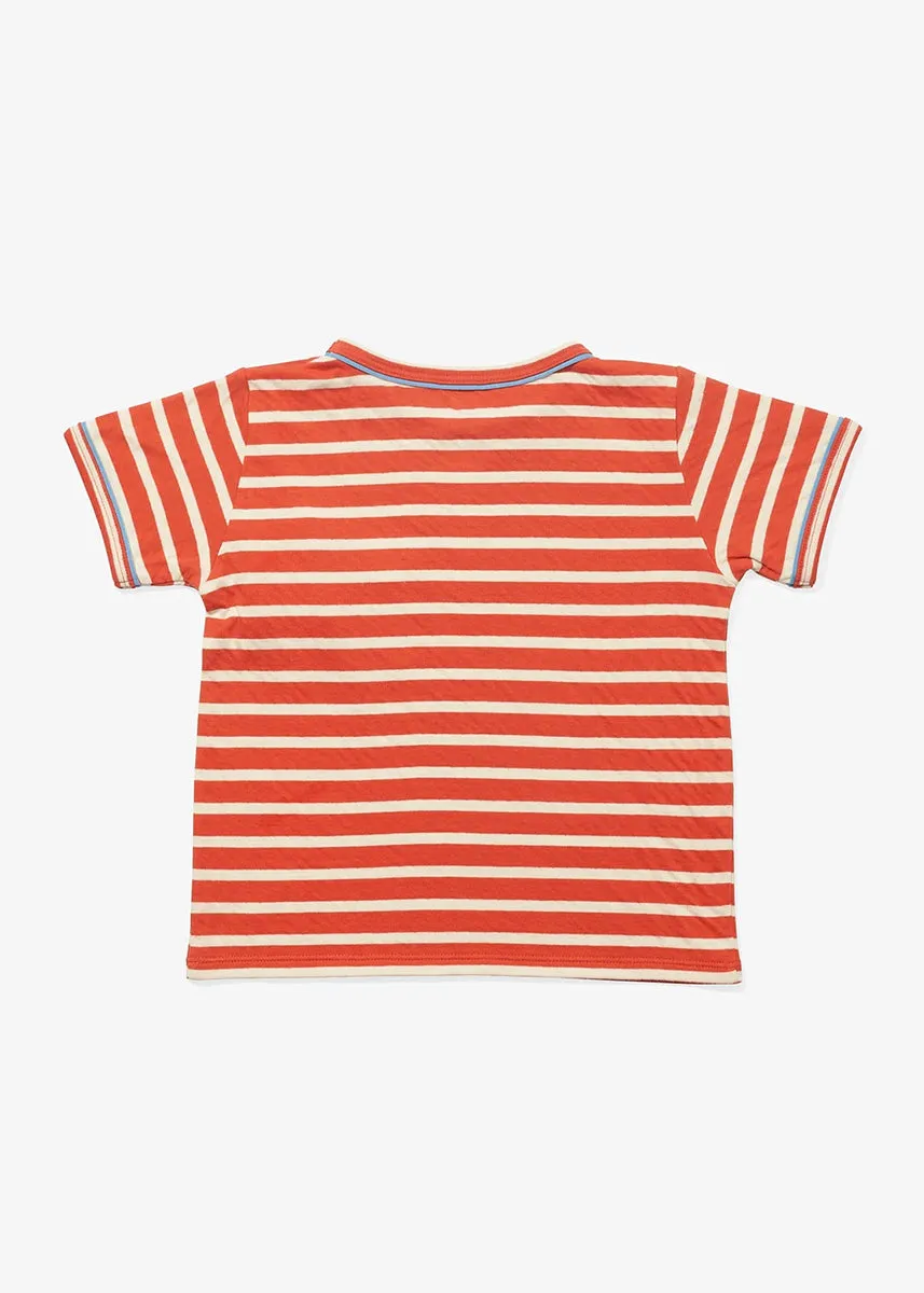 Willie Toddler T-Shirt - Red Sport Stripe
