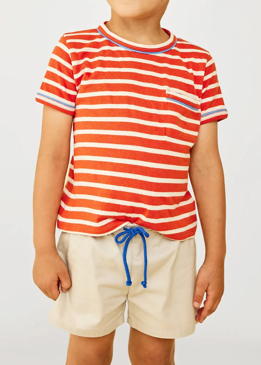 Willie Toddler T-Shirt - Red Sport Stripe