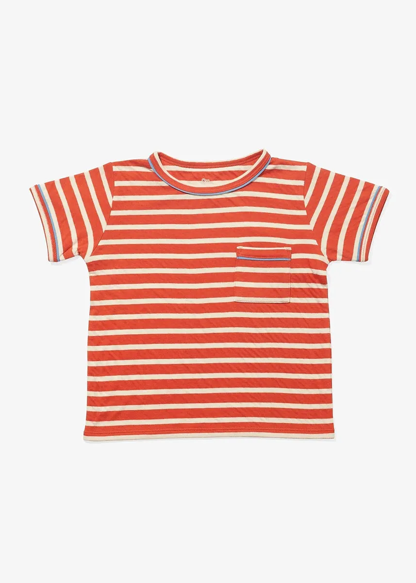 Willie Toddler T-Shirt - Red Sport Stripe
