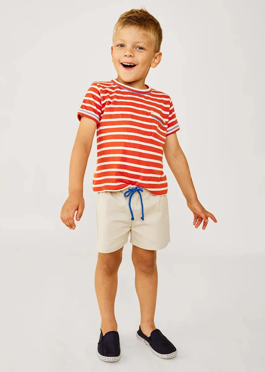 Willie Toddler T-Shirt - Red Sport Stripe