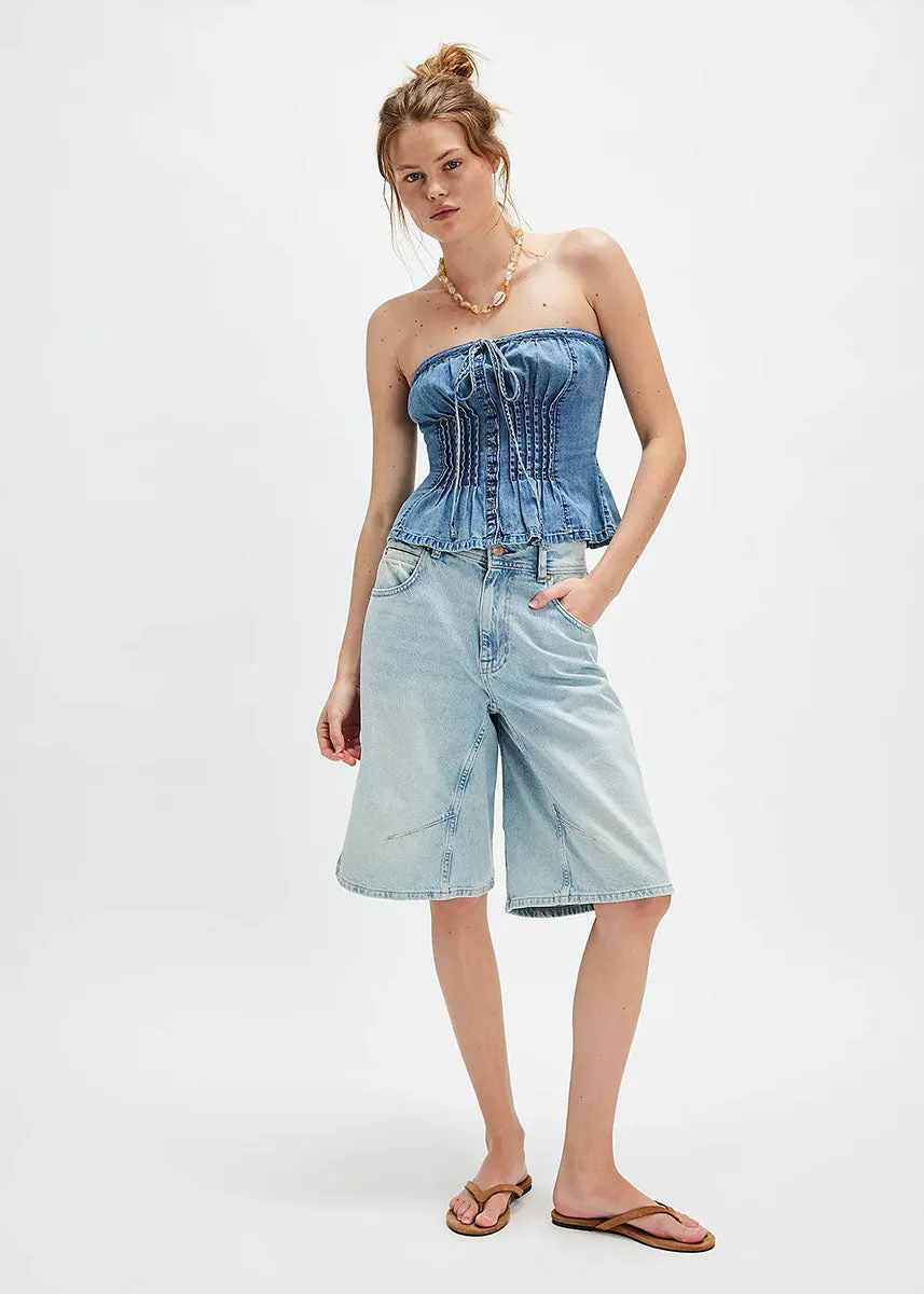 Wink Wink Denim Tube - Medium Wash