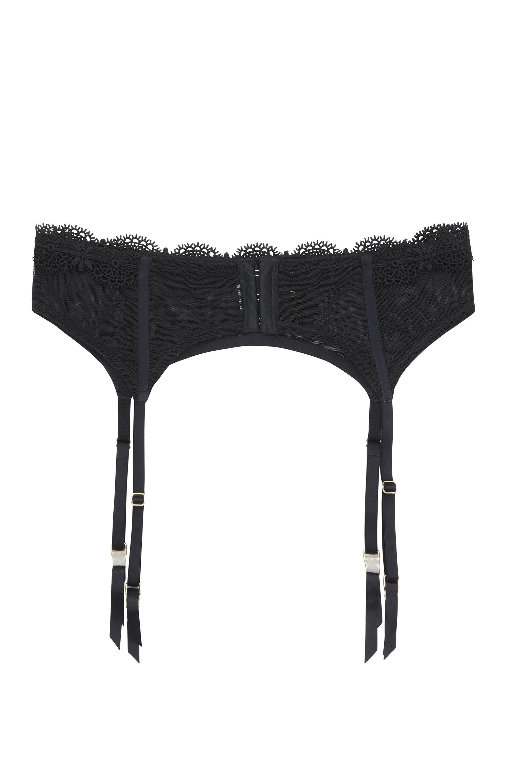 WW x Charlotte McKinney Astrid Mesh suspender belt