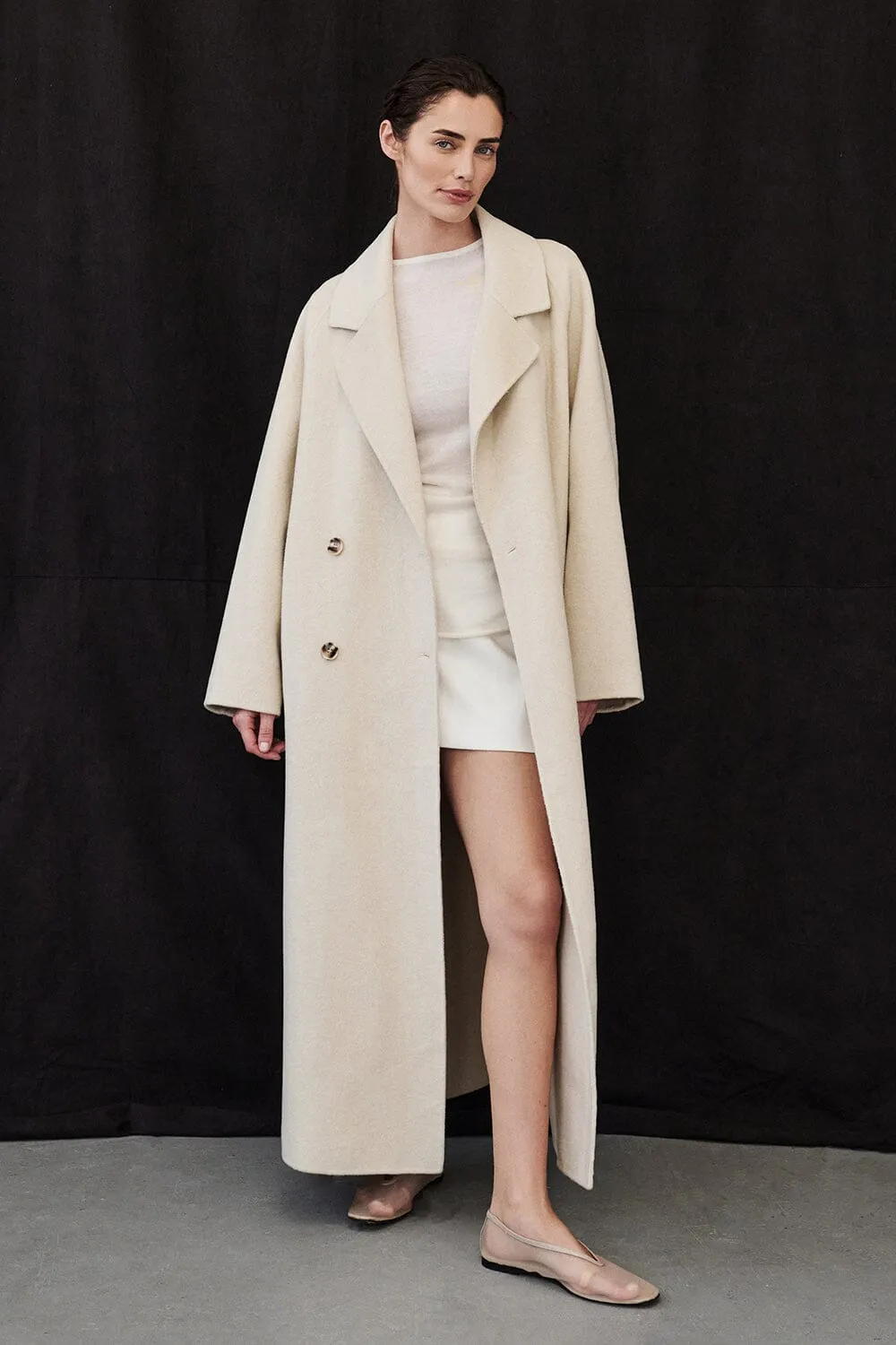 YORK BONE OVERSIZED WOOL COAT