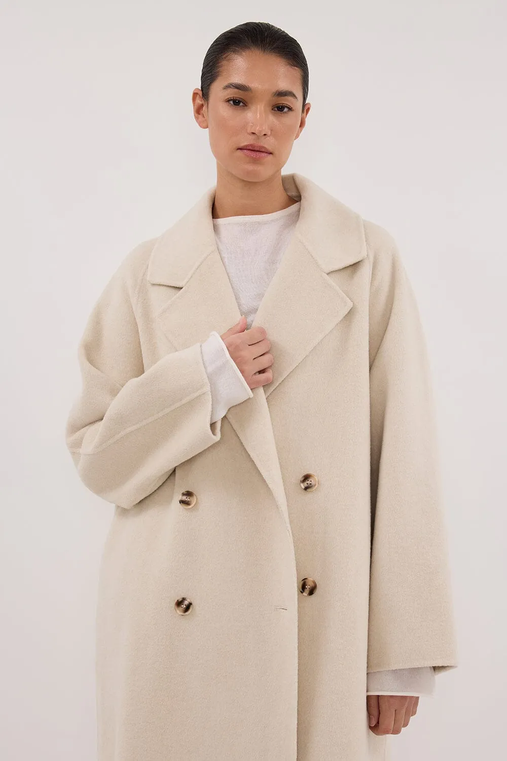 YORK BONE OVERSIZED WOOL COAT