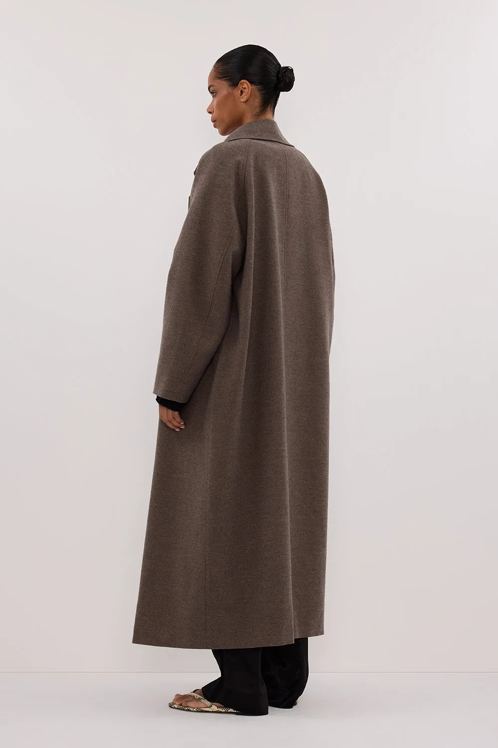 YORK COFFEE OVERSIZED WOOL BLEND COAT