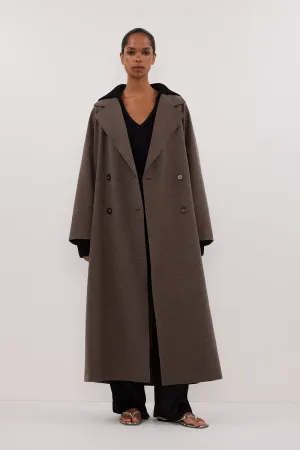 YORK COFFEE OVERSIZED WOOL BLEND COAT