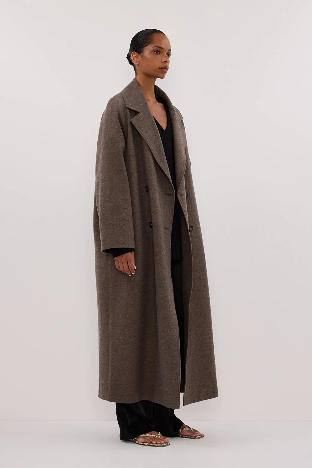 YORK COFFEE OVERSIZED WOOL BLEND COAT